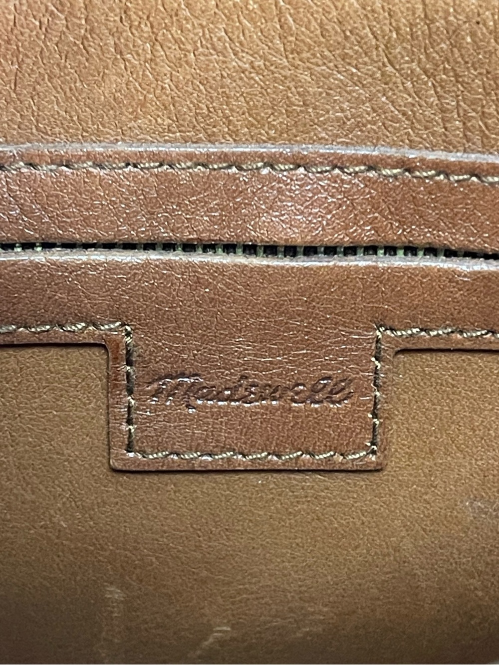 Madewell tan leather the small transport crossbody bag - Picture 7 of 9